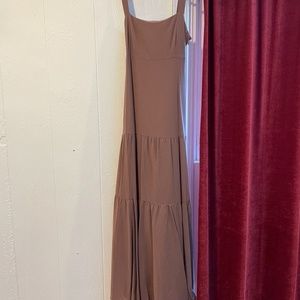 Maeve (for Anthropologie) Midi Cotton Dress, Brown Panel, Size 4